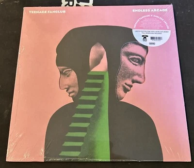 Teenage Fanclub - Endless Arcade LP Sealed Pink Vinyl DieCut Jacket + Autos - Image 1 of 4