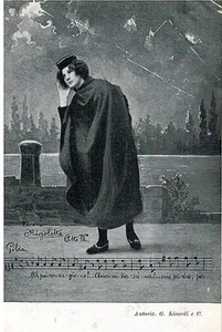 GIUSEPPE VERDE RIGOLETTO Opera Lirica PC Circa 1900 Rare Opera THEATRE 12 - Picture 1 of 1