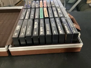 Vintage Savoy 30 Cassette Tape Case Full of Tapes Some Tapes are New Still Wrap - Picture 1 of 20
