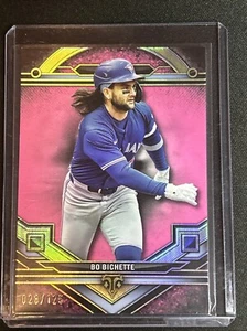 ⚾️ Bo Bichette 2024 Topps Triple Threads Pink #148 Blue Jays 028/125 *NICE* - Picture 1 of 3