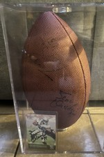 Sean Dawkins Signed Football & Card