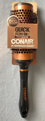 Conair Quick Blow-Dry Copper Collection Round Hair Brush NEW - Image 1 of 4