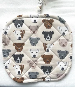 Handgefertigt, Pit Bull Hot Pad, Topflappen, 10" x 10" - Bild 1 von 3