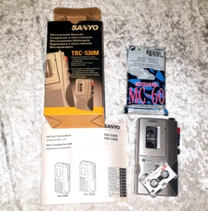 Sanyo TRC-530M Defekt/Bastler/Ersatzteilspender + 3er Set Mini-MC60 Intersound - Bild 1 von 2