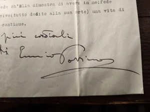 Ennio Porrino 1938 Composer Autograph See Description - Picture 1 of 2