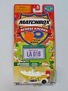 Matchbox Across America Louisiana Raft Boat with Trailer NEW 2001 429 - Bild 1 von 6