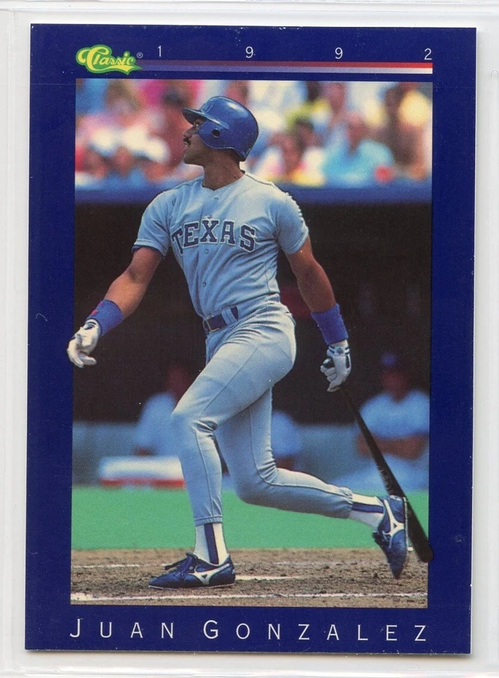 1992 Classic Baseball Trivia Game Card - #158 - Juan Gonzalez - Texas Rangers - Image 1 of 1
