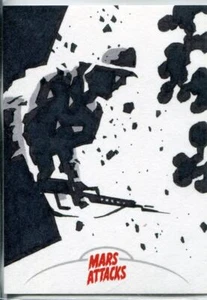 Mars Attacks Invasion Sketch Card By Robert Teranishi - Picture 1 of 1