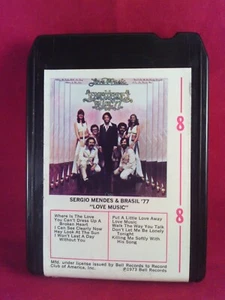 1973 SERGIO MENDES & BRASIL `77-LOVE MUSIC 8-Track tape BELL RECORDS 1119-8 - Picture 1 of 3