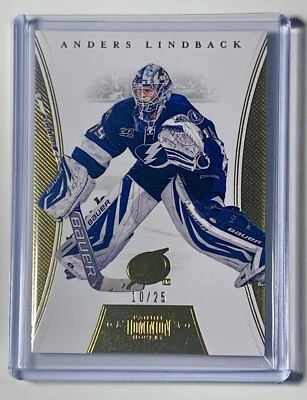 2012-13 Panini Dominion Anders Lindback 10/25 Gold Parallel #87 Short Print - Image 1 of 3