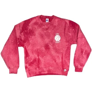 Tie Dye Jumper Basketball Bleached Skater Sweatshirt CWU USA Hoops Pullover S - Picture 1 of 12