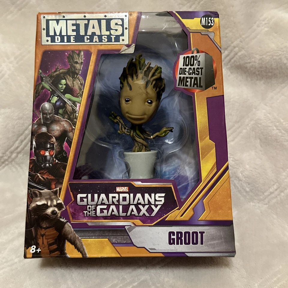 Jada Diecast Figure 4" Guardians of The Galaxy Groot in Planter M153