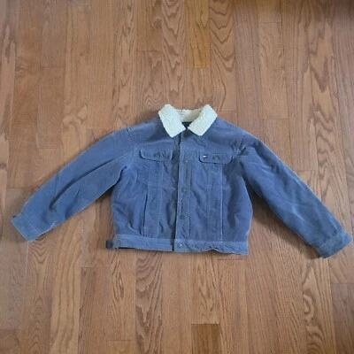 Tommy Hilfiger Blue Corduroy Button Up Jacket Size 7 Youth Western Style - Image 1 of 4