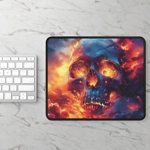 Tappetino Mouse Gaming Teschio, Tappetino Mouse Arte, Decorazione Ufficio, Regalo Qualsiasi Occasione. - Foto 1 di 5