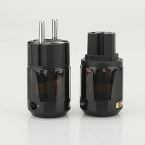 Par Conector de red P-004E EUR AC Schuko Conector C-004 IEC Conector de red HIFI - Imagen 1 de 16
