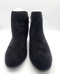 Bota Doreen Doris Tacón Grueso Media pantorrilla Negra Puntera Puntera Puntera Para Mujer Talla 8.5 - Imagen 1 de 12