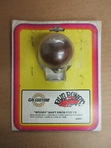 Vintage NOS Cal Custom Bug Power "Woody" Walnut Shift Knob for VW #2097 - Picture 1 of 5