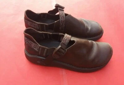 Sapatos casuais Chaco couro marrom Mary Jane alça ajustável tamanho 8.5 - Imagem 1 de 4