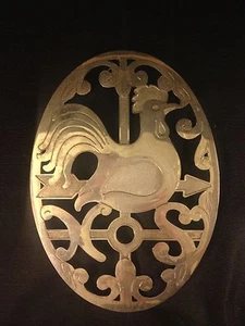E.P. ZINK MADE IN ITALY HAHN TOPFSTÄNDER VIERBEIN WANDBILD SELTEN AUSGEFALLEN - Bild 1 von 7