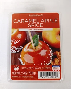 ScentSatinals Wax Melts Caramel Apple Spice 2.5 OZ Cubes - Picture 1 of 2