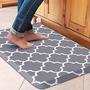 Anti Fatigue Mat Kitchen Floor Mat Cushioned Waterproof Comfort Non Slip Rug - Picture 1 of 7