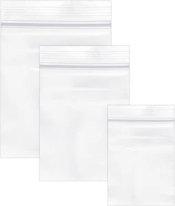 300 Stück Druckverschlussbeutel, 5×7/6×9/7×10Cm Kleine Plastiktüten Baggies Tran - Bild 1 von 12