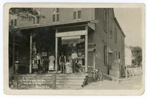 RPPC Pennsylvania Palm Stauffer Store Front Syracuse Hamburg Chilled Plows - Afbeelding 1 van 2