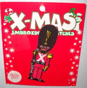 Vintage NOS X-MAS Embroidered Iron-on Patches By Kalan TOY SOLDIER 1998 - Picture 1 of 2