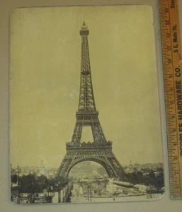 1889 Eiffel Tower Photograph LARGE - Paris Exposition, 15" Tall - Picture 1 of 16