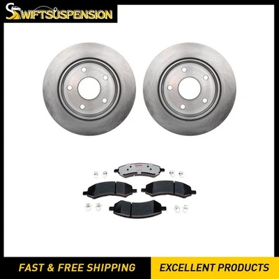 Rotores de freno de disco delanteros + pastillas de freno para Dodge Dakota 2005 2006 2007 2008 2009 Foto 1 de 4