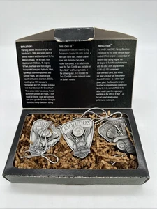Harley Davidson 2001 motor de peltre árbol de Navidad adornos evolución doble cámara - Imagen 1 de 11