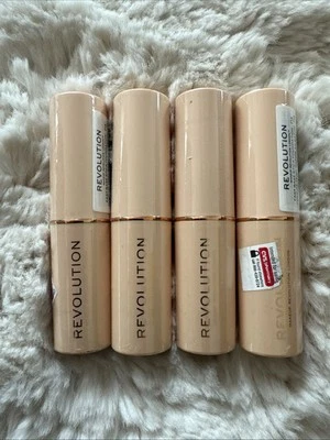 4 Pack Makeup Revolution Fast Base Foundation Stick - F 14 - Image 1 of 3