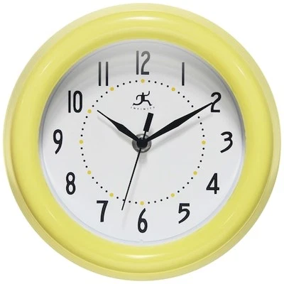 INFINITY INSTRUMENTS 12836YL-2042 Spartan Yellow Wall Clock, 8 in. - Image 1 of 4