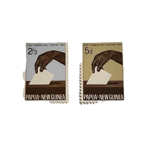 Papua New Guinea 1964 Common Roll Elections SG55/6 unmounted - Picture 1 of 3