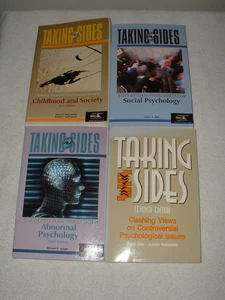 4 PB Books Taking Sides Clashing Views on Controversial Psychological Issues - Imagen 1 de 1