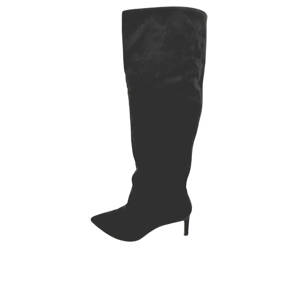 Botas BCBGeneration Marlo Negras Gamuza Punta Stiletto Sobre la Rodilla 9M Foto 1 de 4