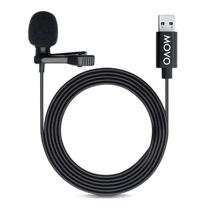 M1 USB Lavalier Lapel Clip-on Omnidirectional Computer Microphone for Laptop,... - Picture 1 of 6