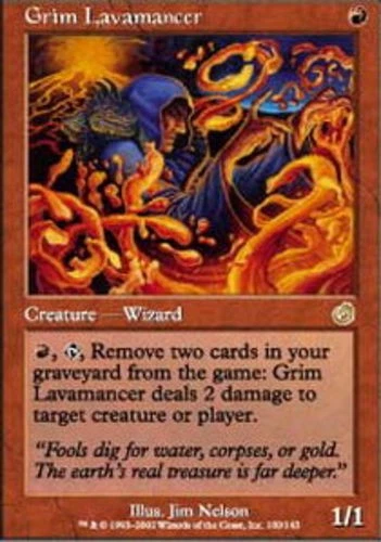MTG Grim Lavamancer, Light Play, English Torment - Image 1 of 1