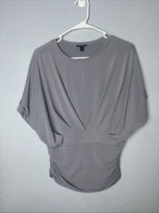 Express Women's Whit Round Neck Grey Size S - Picture 1 of 9