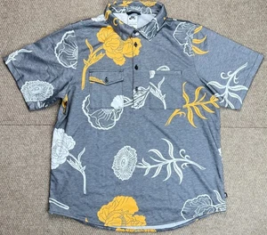Nike SB Men's Short Sleeve Button Up Hawaiian Polo Shirt Size Large - Picture 1 of 9