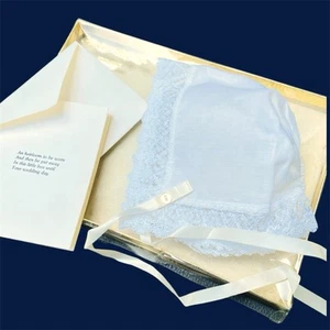 VTG 1960’s/70’s Unisex Newborn Cotton & Lace New Old Stock Boxed Raford Heirloom - Picture 1 of 8