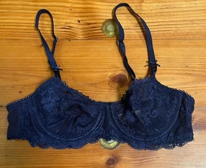 Victoria Secret BH 34B dunkelblau Push Up BH Dream Angels Push-Up ohne Polsterung - Bild 1 von 5