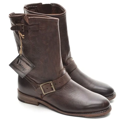 Женские винтажные туфли компании США Veronica пряжка Moto ботинки 7 M мотоциклиста обувь новый - Изображение 1 из 4