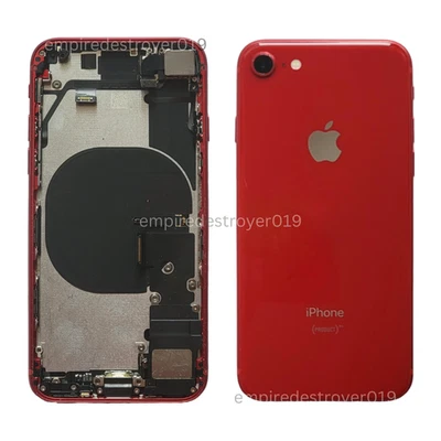 Marco de repuesto de carcasa trasera rojo para Apple iPhone 8 - Original OEM - Grado B+ Foto 1 de 3