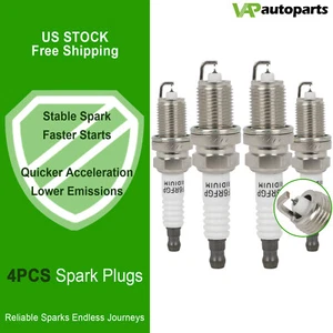 4x Iridium & Platinum Spark Plugs For 2010-2011 Kia Soul 2.0L L4 - Picture 1 of 8