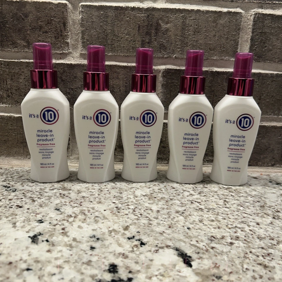 5 Pack It's A 10 Miracle Leave in Fragrance Free 4oz - Image 1 of 1