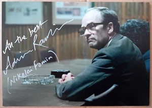 ORIGINAL AUTOGRAPHED PHOTO ADRIAN RAWLINS Fomin Chernobyl - Imagen 1 de 1
