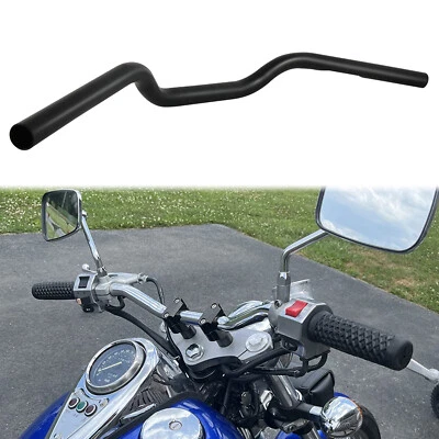 Матовый руль с высокой посадкой для Kawasaki Vulcan 500 650 Custom Bobber 1 дюйм 25 мм - Изображение 1 из 4
