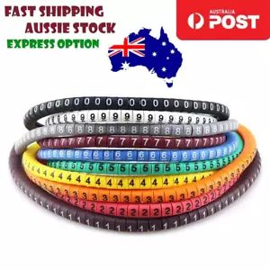 1000 etiquetas de cable 100ea etiquetas marcadores números 1,5 mm ~ 3,0 mm EC-0 - Imagen 1 de 1