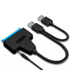 SATA To USB 3.0 2.0/Type-C Adapter For 2.5/3.5 Inch External HDD SDD Hard Drive - Photo 1/21